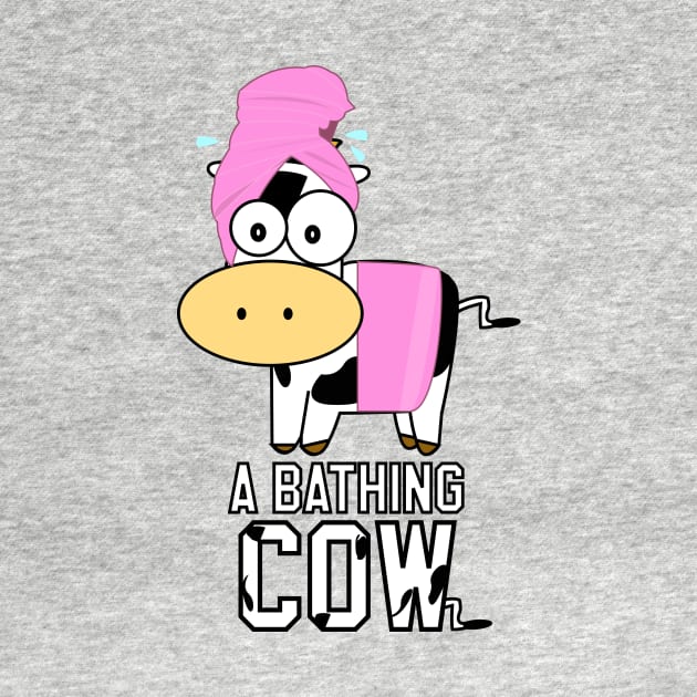 A Bathing Cow by nazrien